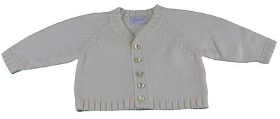 Jacadi Jacadi Filles Madre Rouge/Blanc Rayé Manches Longues Cardigan Sz 23 Mois Nwt 