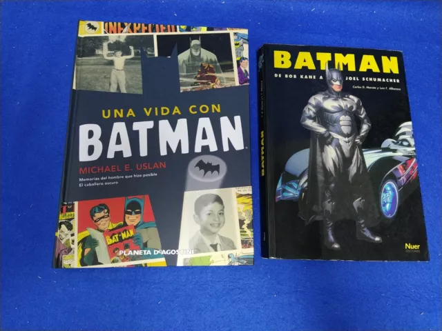 BATMAN.Lote de libros. Una vida con Batman + BATMAN biografía. DC