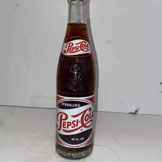 Full 10 Oz.1950s  Pepsi Cola Soda Bottle, Charlotte N.C