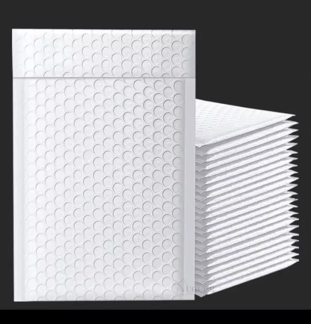 Lot de 20 Enveloppes à bulles Blanches Waterproof Résistantes Livraison Gratuite