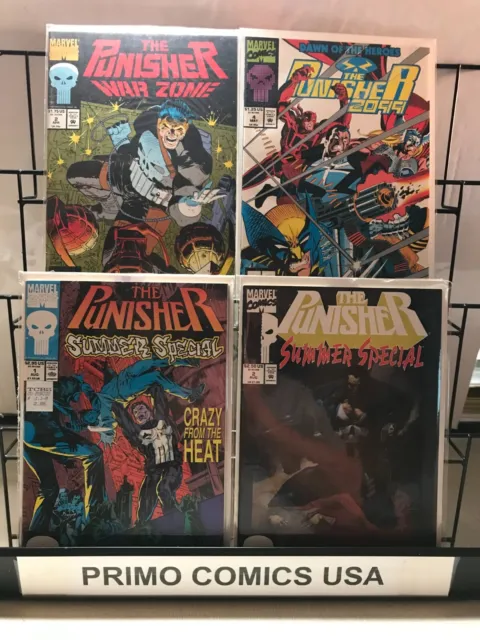 PRIMO:  PUNISHER Summer Special #1 2 War Zone 2, 2099 #4 NM lot Marvel comics r2