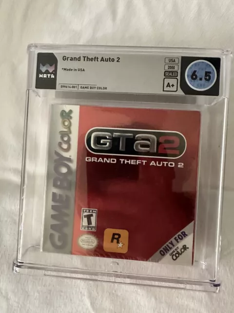 Grand Theft Auto 2 - GTA 2 - Graded 6.5 A+ by WATA - Sealed - Game Boy Color USA