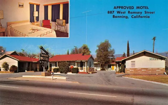 BONITA MOTEL Banning, CA Riverside County Roadside c1960s Vintage Postcard