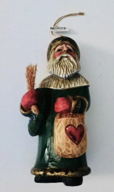 Leo Smith Folk Art BELSNICKLE Santa Christmas Ornament...LTD ED...COA....NIB