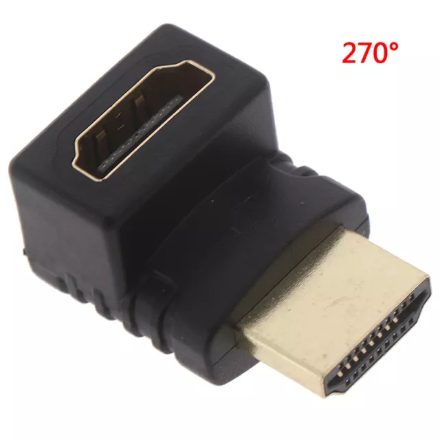 270 Degree HDMI Adapter Male To Female L-type Supports Audio Return Channel-RQ