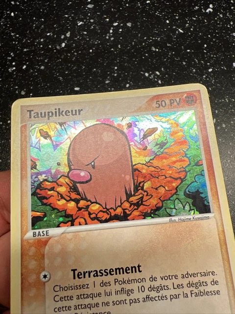 61/112 ex red light green leaf Holo reverse leaf Pokemon Mole Card VF fr fra 2