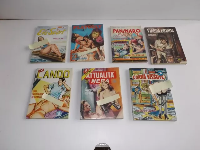 lotto 7 fumetti erotici: Lando, Corna Vissute, Vipera Bionda, Playcolt, Eva Spor