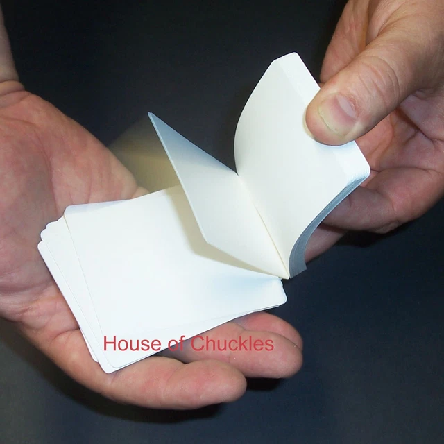 DOUBLE BLANK SVENGALI Magic Playing Card Trick Bicycle Deck Blue Box