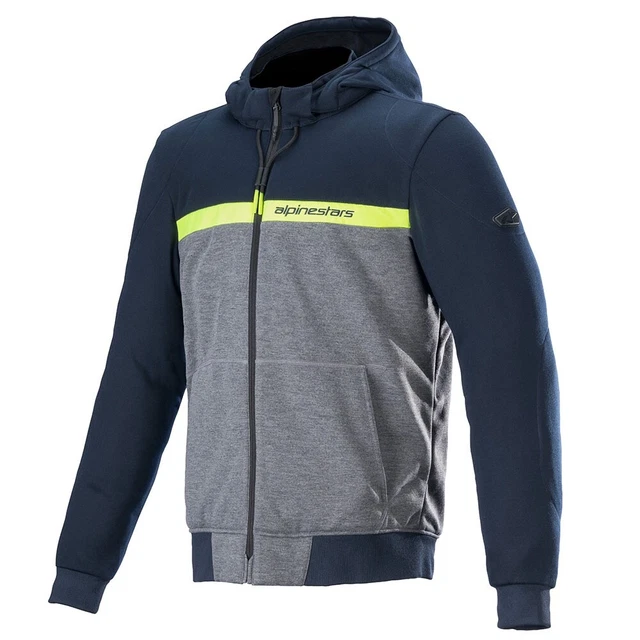 Felpa con cappuccio Alpinestars Cromata Street Navy Scuro Grigio Scuro