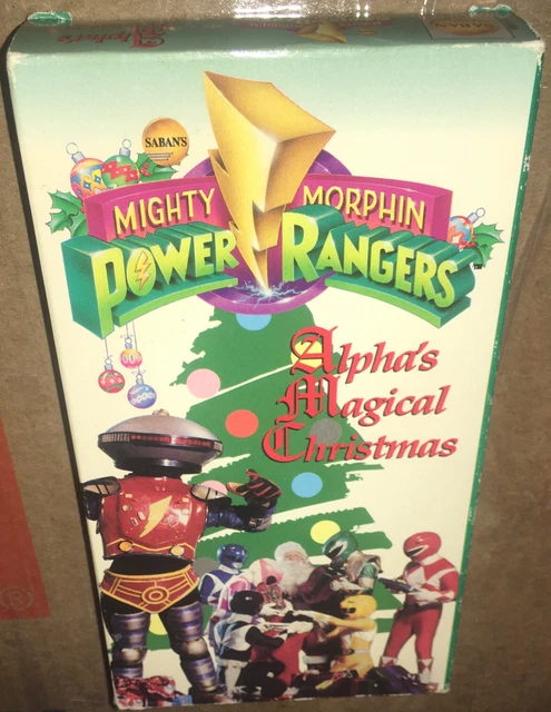 Power Rangers Alpha Old MIGHTY MORPHIN POWER Rangers Alpha's Magical Christmas VHS 1994 ...