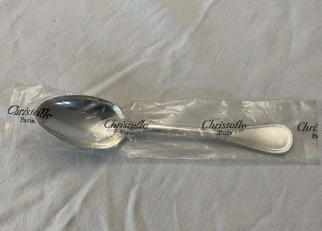 CHRISTOFLE MODELE BOREAL CUILLERES A MOKA EXPRESSO ART DECO METAL Argente Ca1970 01 Bi