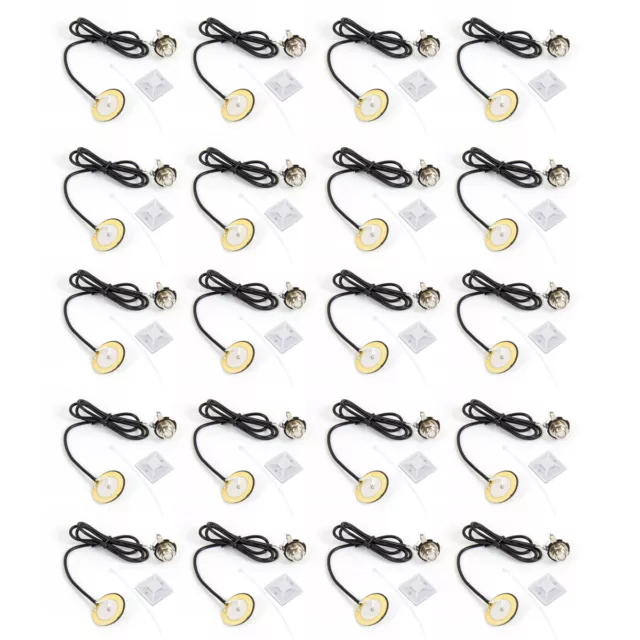 20 Pcs Piezo Pickup Transducer For Acoustic Guitar Violin Ukulele Mandolin Parts