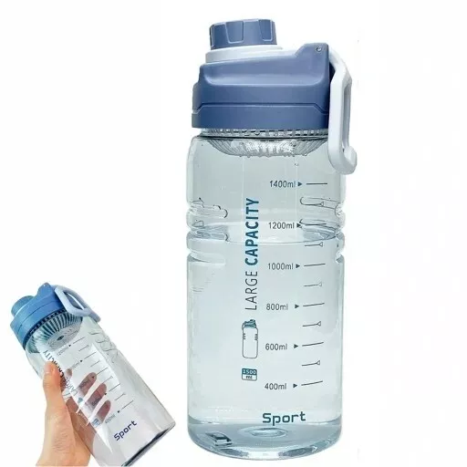 1.5L Trinkflasche Sportflasche Wasserflasche Getränkeflasche Fitness BPA-frei DE