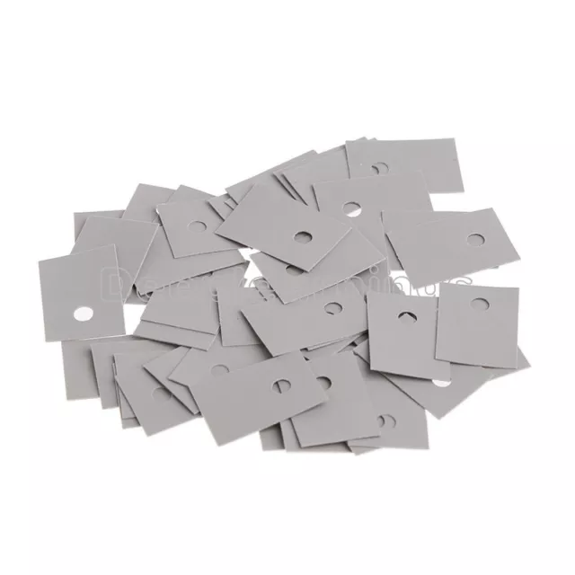 200PCS TO-220 Insulation Pads Silicone Heatsink Shim for Laptop GPU CPU