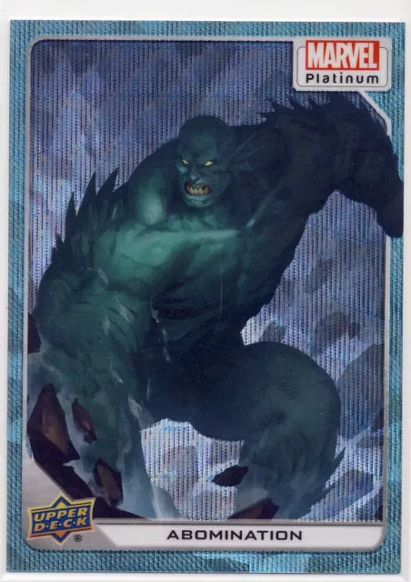 2023 Marvel Platinum Blue Surge Parallel 81 Abomination