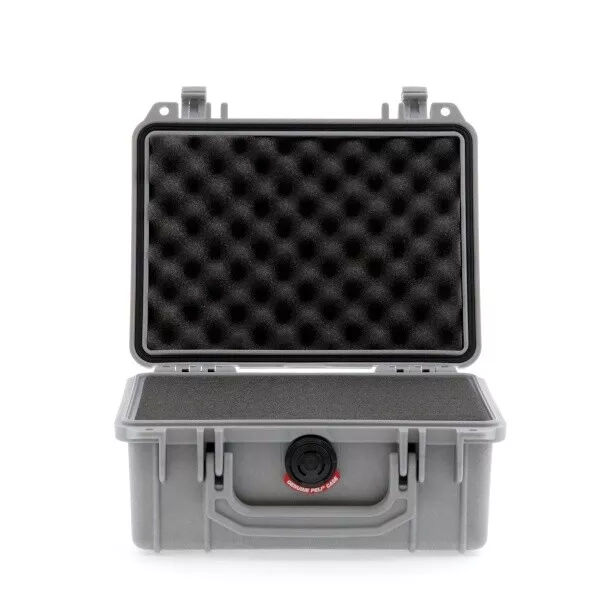 Peli Case 1150 mit Schaum silber Outdoor Koffer Fotokoffer Kamerakoffer NEU