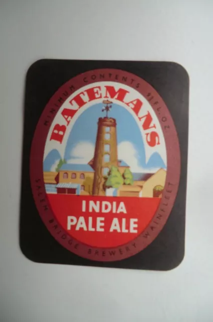 Mint Bateman Wainfleet Lincolnshire India Pale Ale Brewery Beer Bottle Label