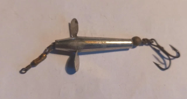 5 Anciens Leurres De Pêche Cuillère – Très Bon état – Fabriqués En France