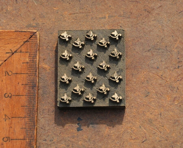 Messingornament Zierornament Messing Buchbinden Jugendstil Ornament Vergoldung~.