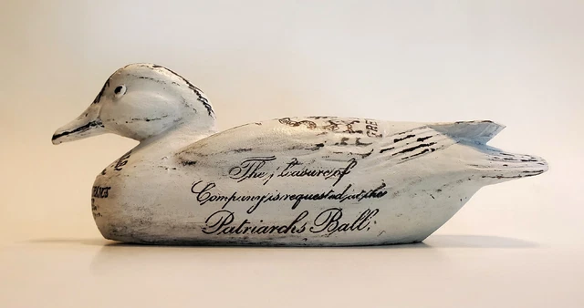 Gilded Age 1889 Society of Patriarchs Ball Delmonico's Advertising Wood Duck