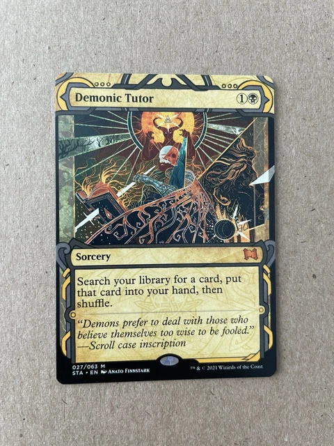 MTG Demonic Tutor Strixhaven: Mystical Archives 027/063 Regular Mythic NM NEW