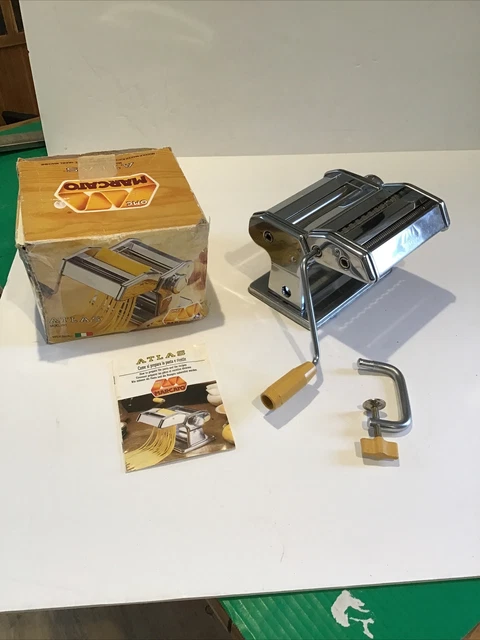 Folleto de Colección Marcato Atlas Modelo 150 De Lujo Manual Fabricante de Pasta/Fideos Hecho en Italia