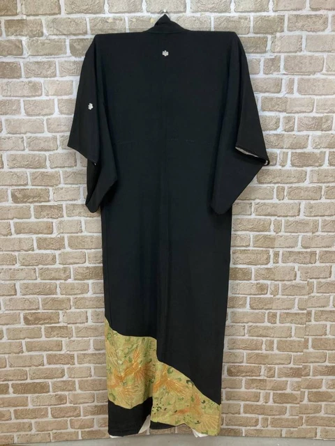 Montsuki Tomesode Kimono Japan Phoenix Embroidery Luxury Gold Tomesode Kimono We