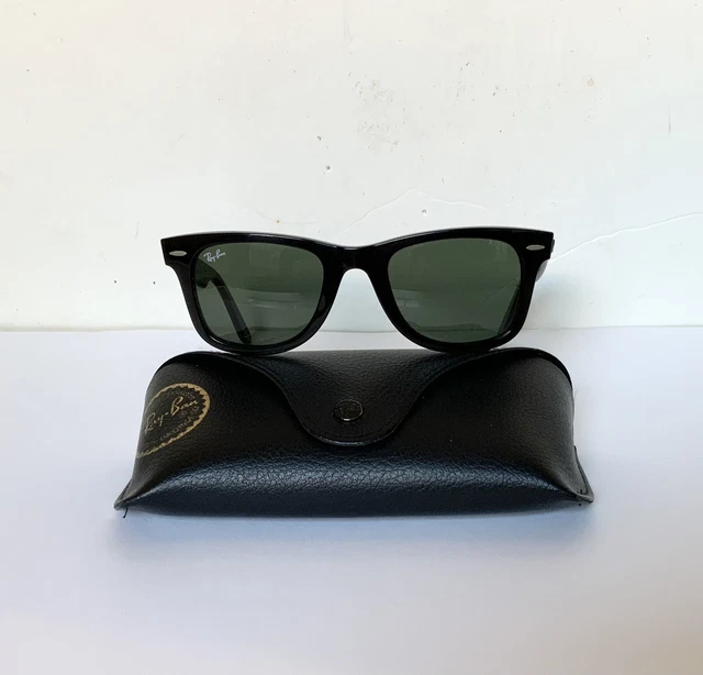 Occhiali da sole Ray Ban Wayfarer hand made in Italy RB2140 neri 50[]22