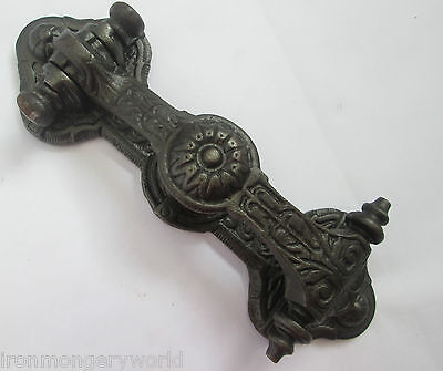 9" Gothic Vintage Old Victorian Style Country Cast Iron Ornate Door Knocker 3