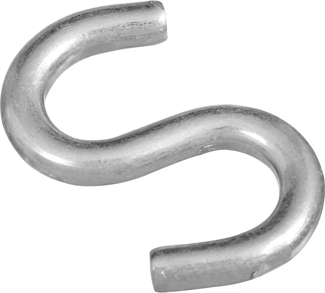National Hardware N121-665 V2076 Open S-Hook, 2", Zinc Plated