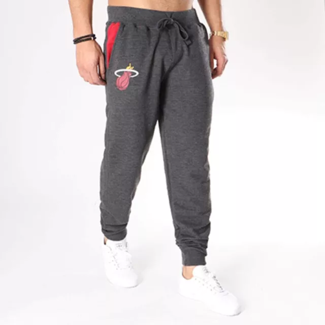 Pantaloni da uomo New Era TIP OFF FLC Pista Pantaloni Miahea, Grigio, L