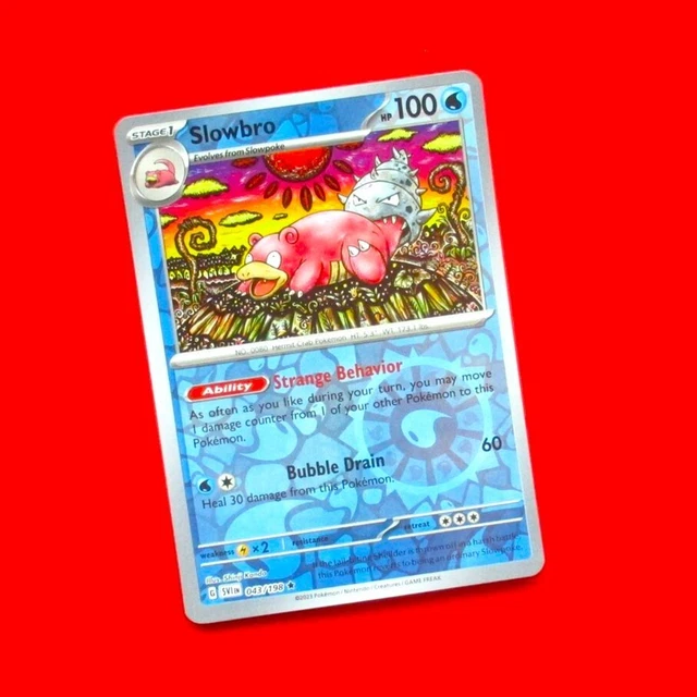 Slowbro 043/198 Scarlet & Violet Reverse Holo Rare Pokemon TCG Card