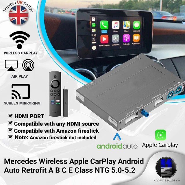 MERCEDES WIRELESS APPLE CarPlay Android Auto Retrofit A B C E Class NTG