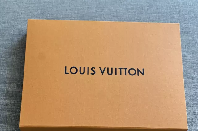 Authentic LOUIS VUITTON LV Gift Box Magnetic Empty Med Large Box 14x10x5  Orange