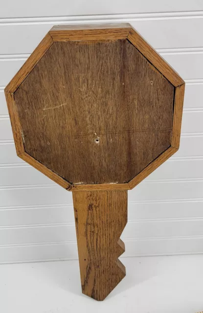 Wall Mounted Key Shaped Holder Cabinet Wooden Handmade Laser Cut 9 Hooks Vtg 7
