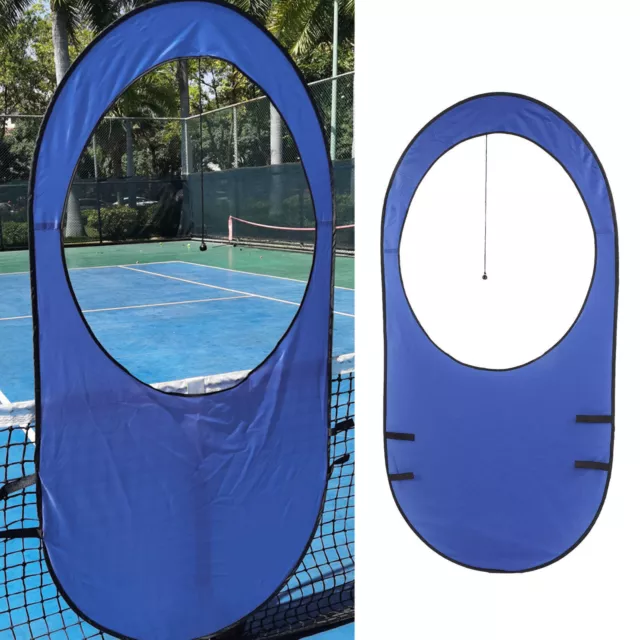 POWERTI Tennis Window Target Blue Portable Nylon Tennis Training Equipment