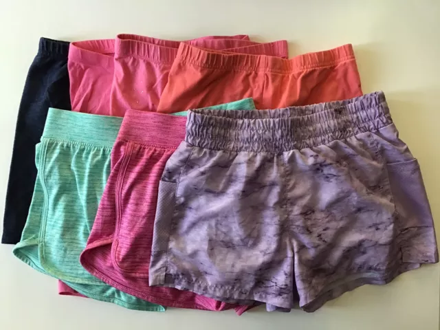 Girls Lot of 7 Shorts Size Medium 10-12 Xersion Carters Place Athletic Bike