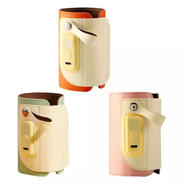Bottle Warmer Baby Milk Keeper, Milk Bottle Heater with LCD Display for Car,