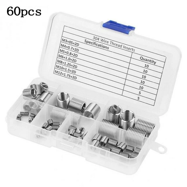 M3M12 METRIC THREAD Repair Insert Kit Helicoil Car Coil Tools