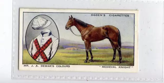 (Jg2989) OGDENS,PROMINENT RACEHORSES OF 1933,MEDIEVAL KNIGHT,1934,#30