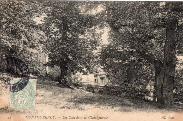 *9117 cpa Montmorency - a corner in the Chataigneraie