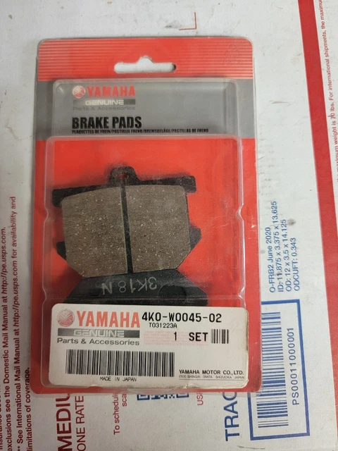 Yamaha Brake Pads 4k0-w0045-02 xs1100 xs650 xs850 motorcycle