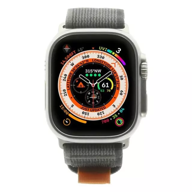 Apple Watch Ultra gehäuse 49mm mit Trail Loop titan **