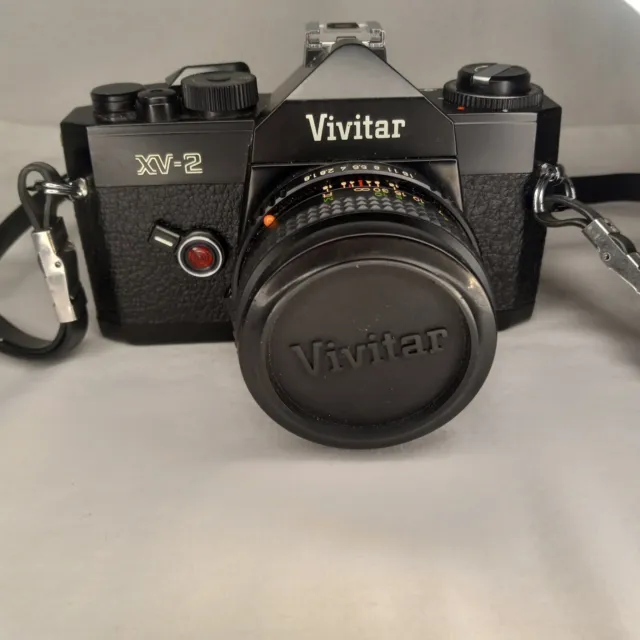 Vivitar XV-2 SLR Vintage 35mm Film Camera with 50mm Lens, Case & Lots Of Extras