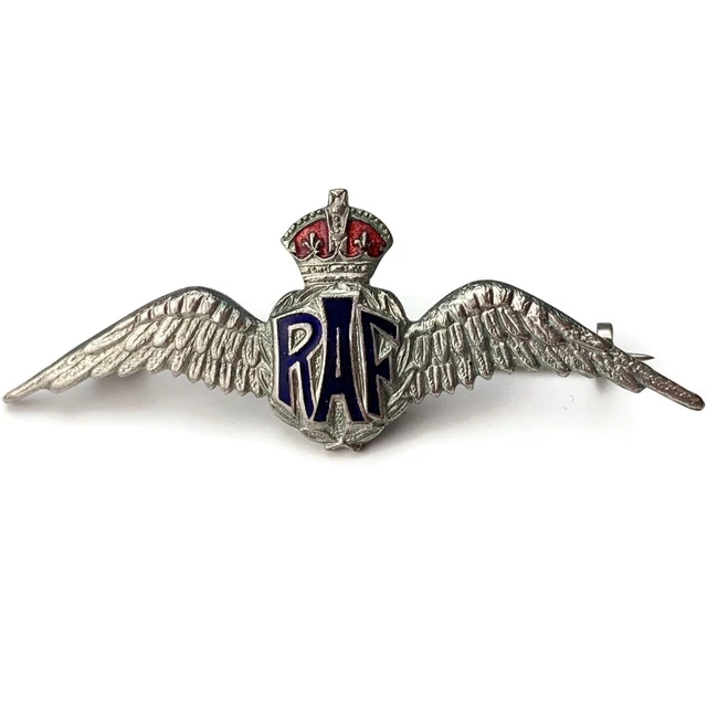 ORIGINAL WW2 ROYAL Air Force RAF Wings Sweetheart Brooch Badge - 51mm £ ...