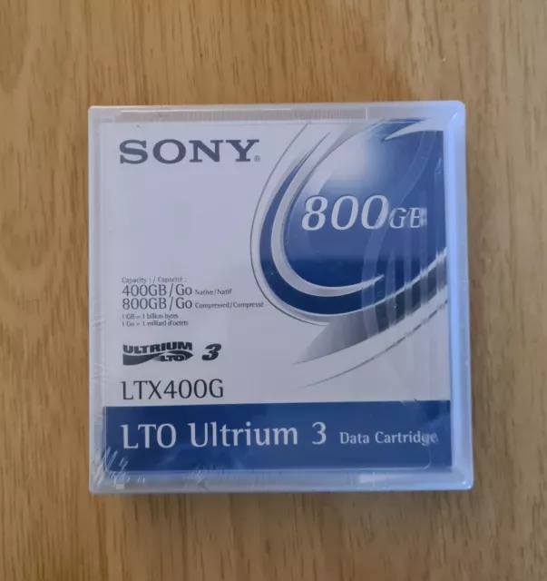 SONY LTX400G - LTO Ultrium 3 Data Cartridge / Backup Tape  400GB / 800GB - NEW
