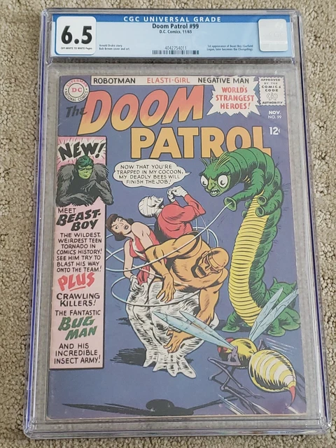 🔥Doom Patrol #99 (CGC 6.5), 1st app Beast Boy / Changeling / Teen Titans🔥