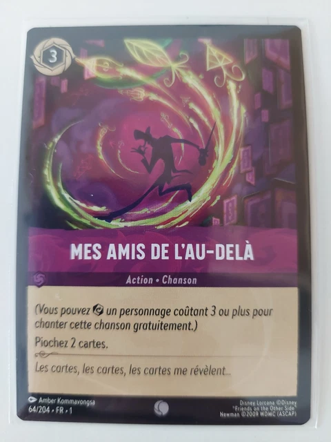 CARTE DISNEY LORCANA Mes Amis De L'au Delà 64/204 EUR 1,00 - PicClick FR