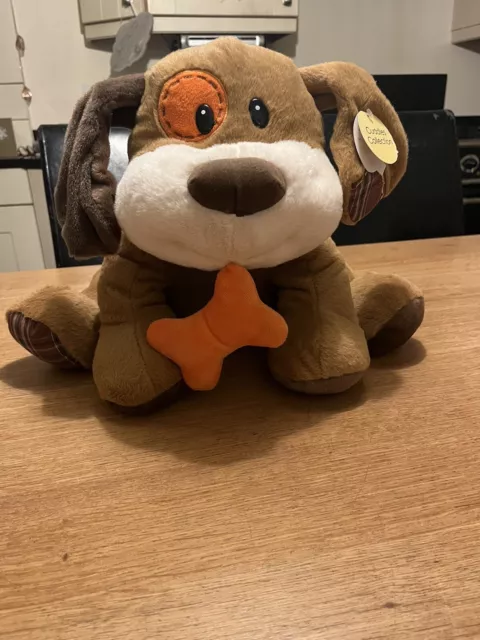 Soft Cuddly Toy Dog With Bone. Cuddles Collection. New With Tags.