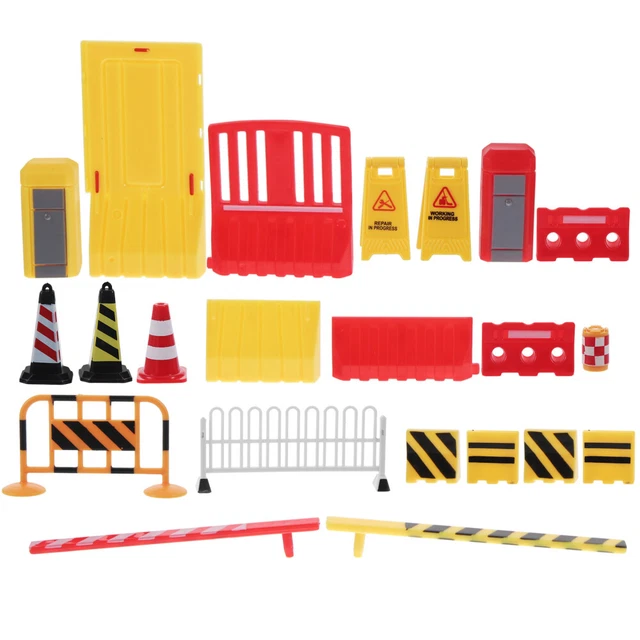 For Simulation Only Sign 15 PCS STREET Road Sign Roadblock Simulation Props Signs for Kids Low ...